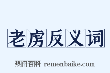 老虏反义词是什么意思的图片